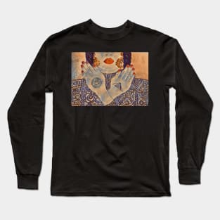 Mexican Mayan Tattoo Model No. 2 Long Sleeve T-Shirt